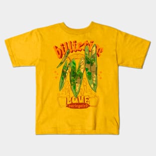 philodendron billietiae variegated Kids T-Shirt